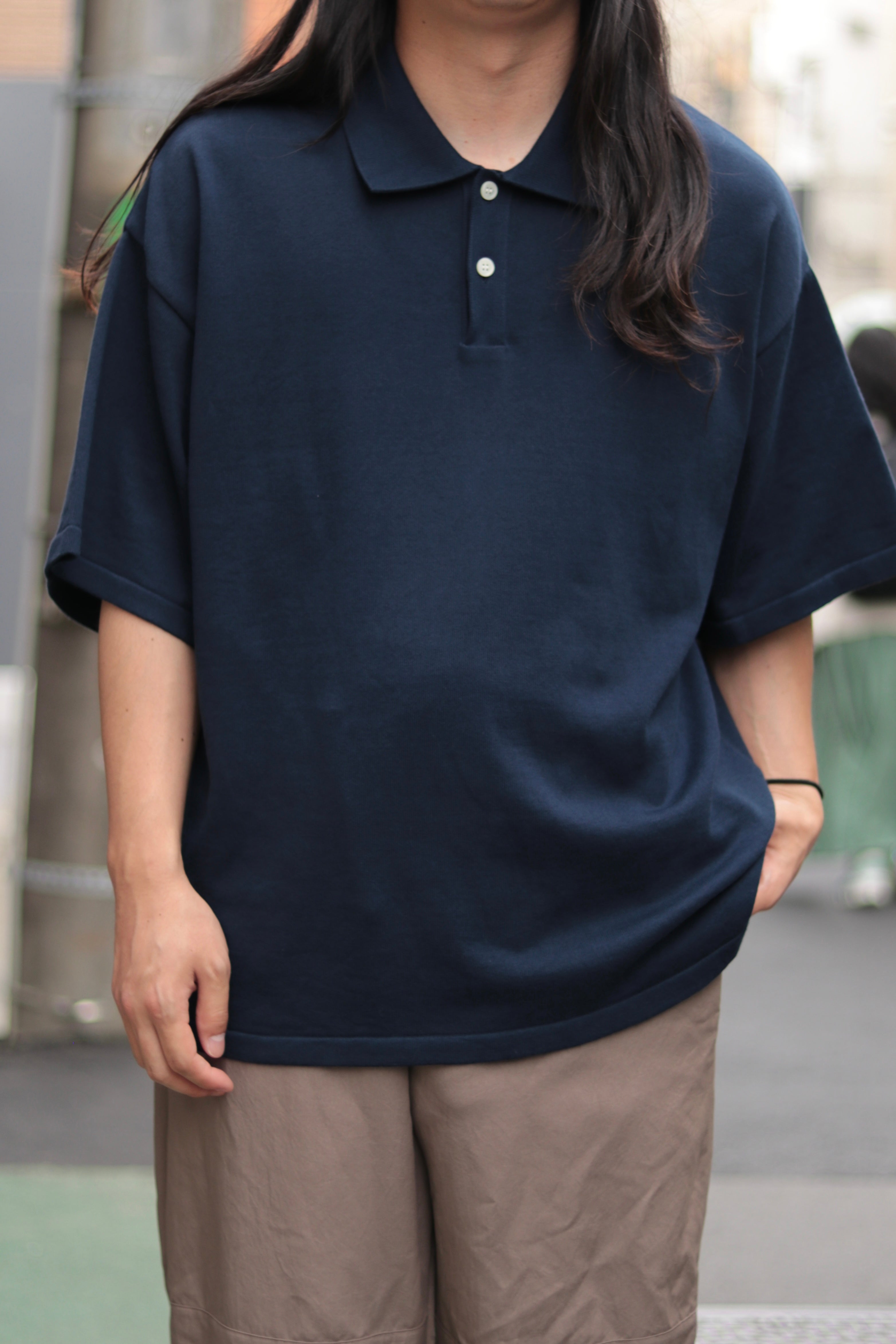 superNova. Big knit polo / Navy