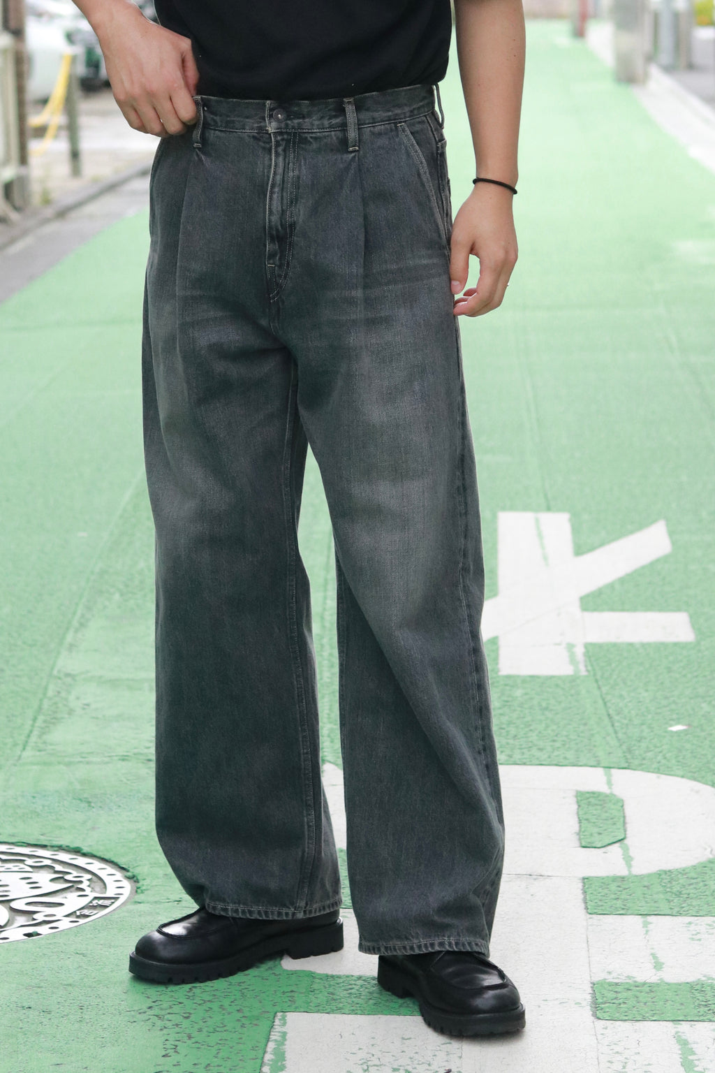 superNova. Wide selvedge jeans - Old vintage wash / Mid black