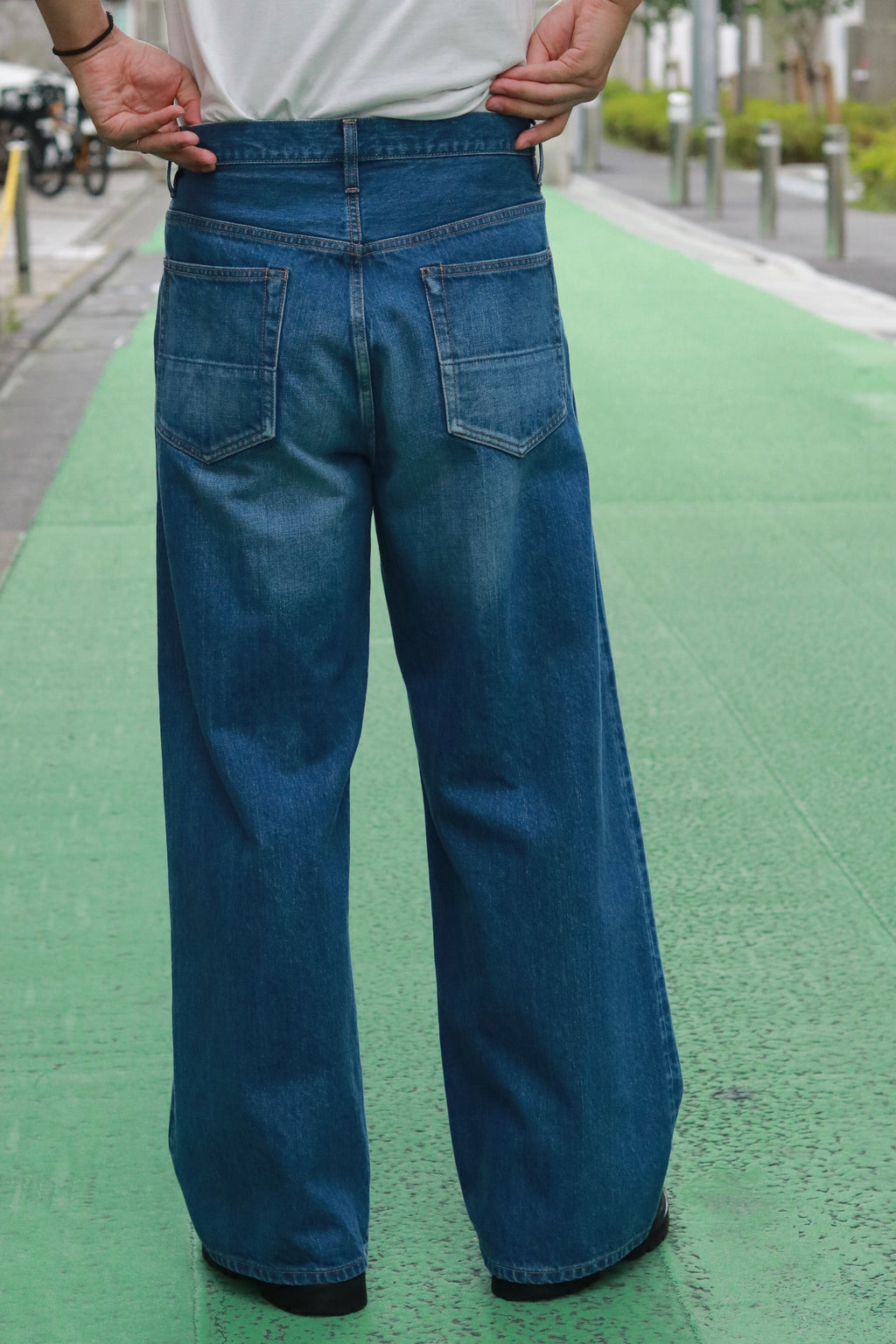 superNova. Wide selvedge jeans - Old vintage wash / Mid indigo