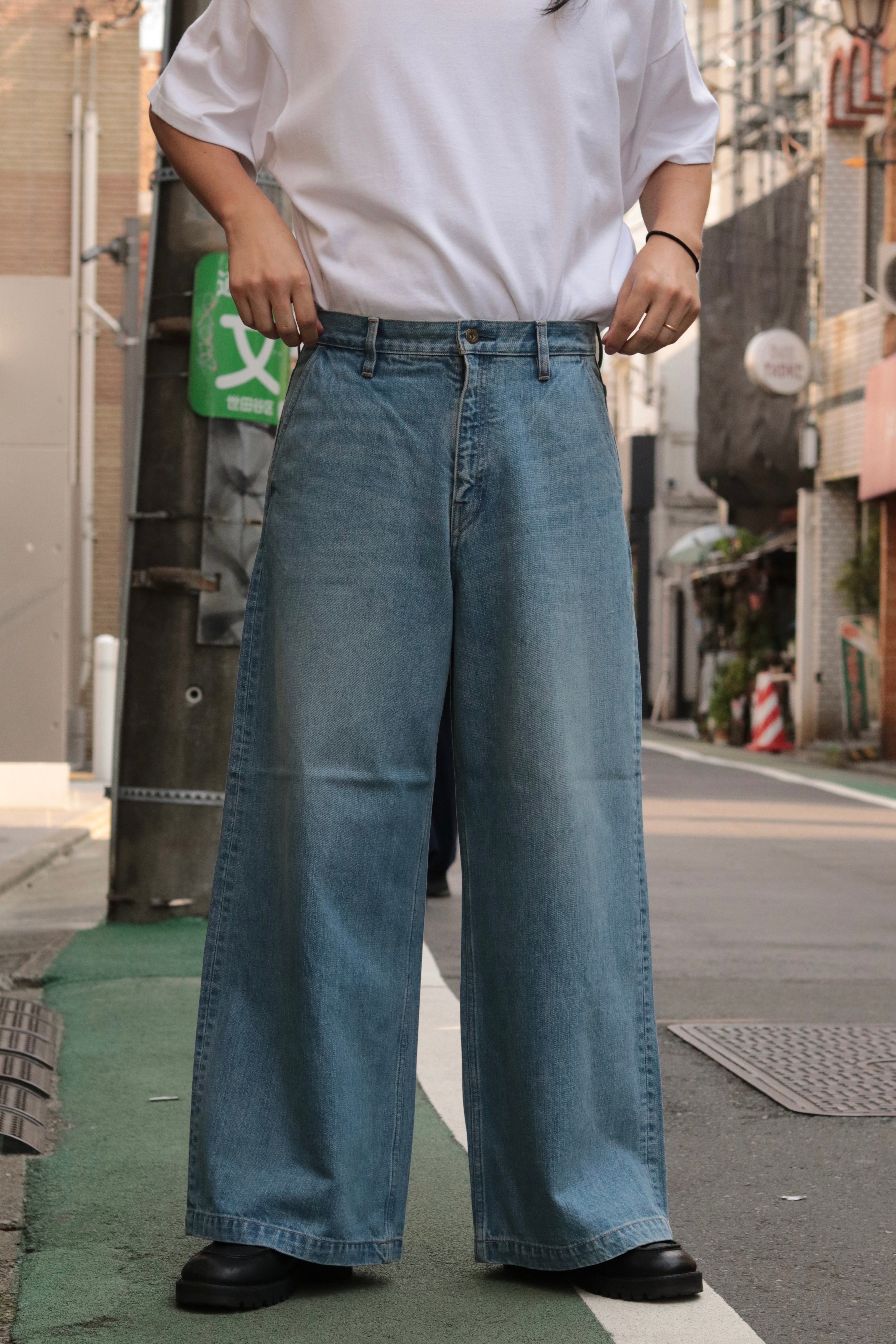 superNova. Baggy jeans - Old vintage wash / Light indigo