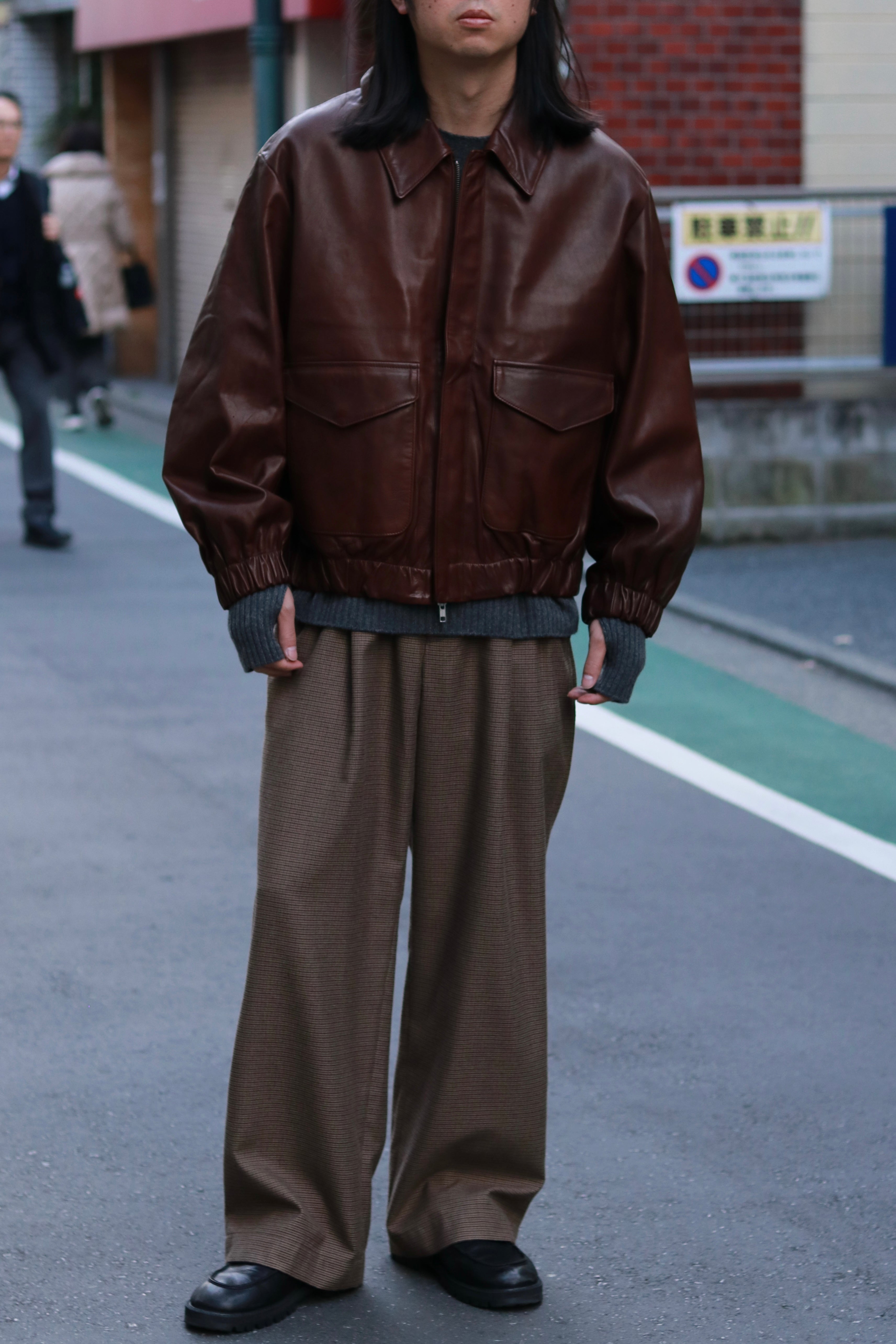 superNova. Leather flight jacket - Horsehide / Brown
