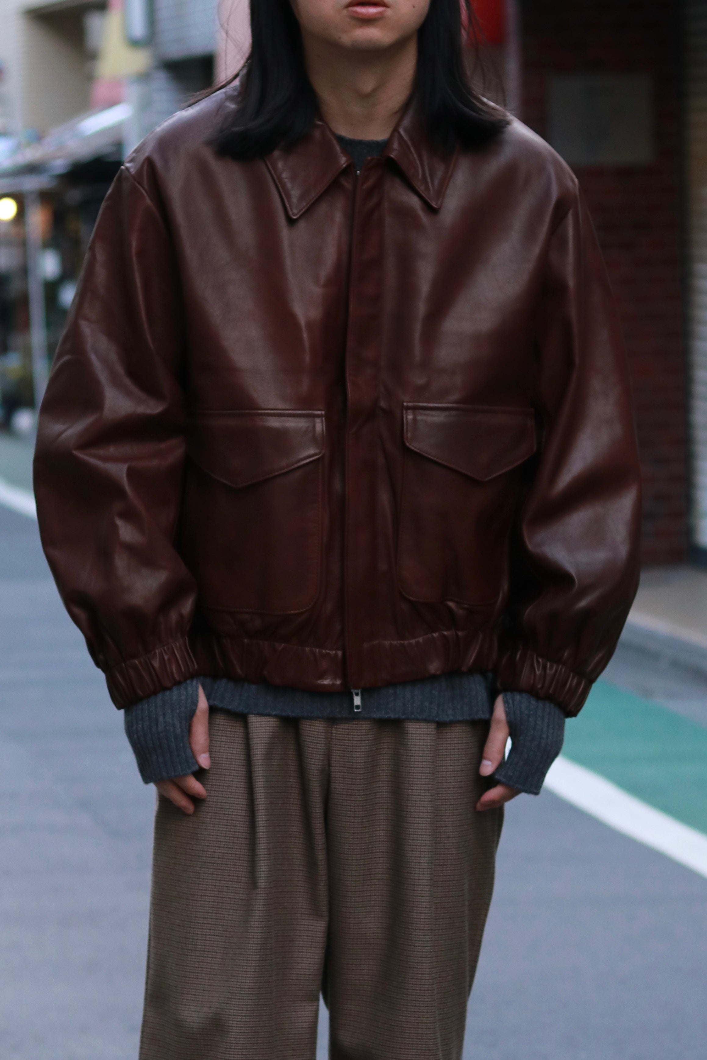 superNova. Leather flight jacket - Horsehide / Brown