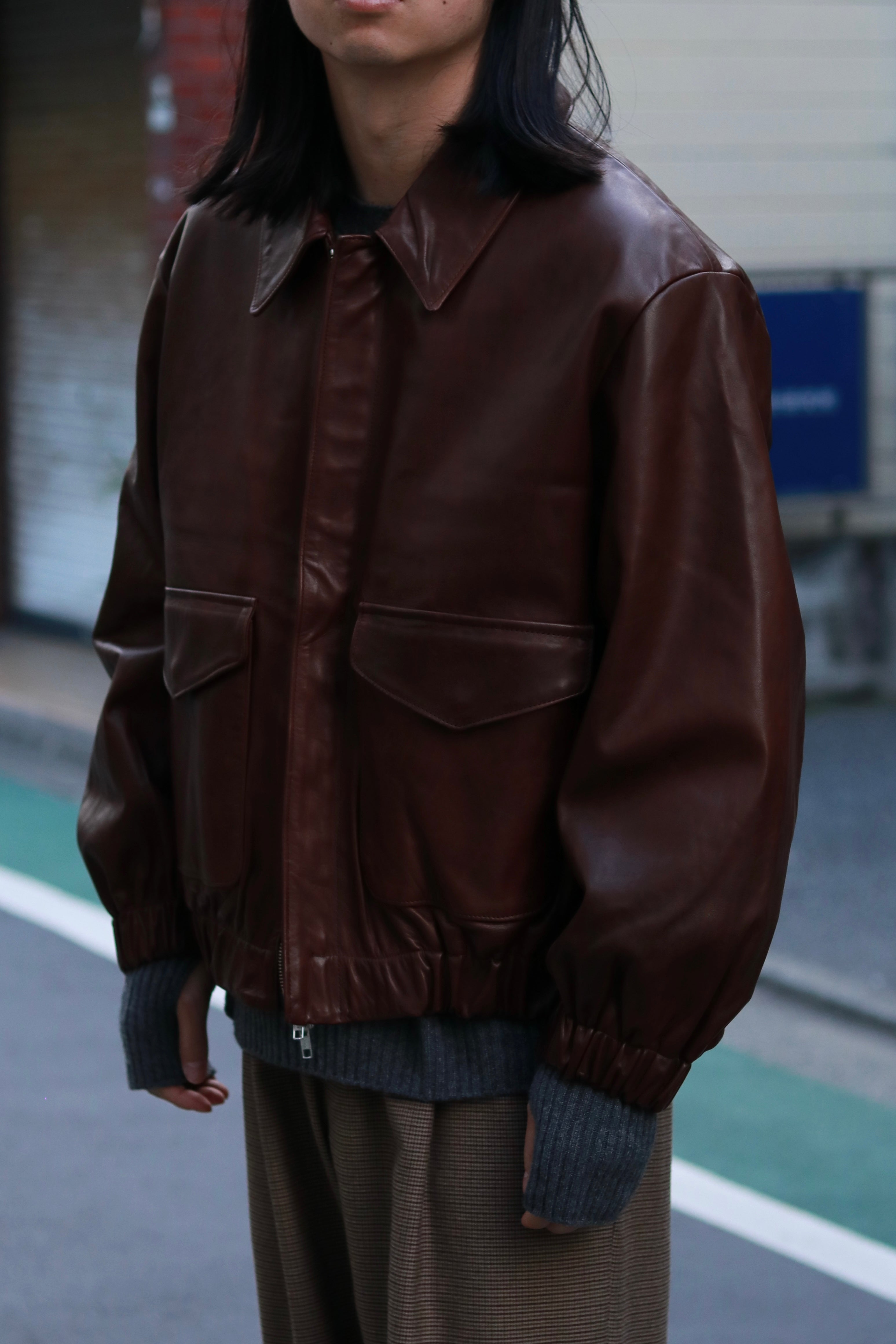 superNova. Leather flight jacket - Horsehide / Brown