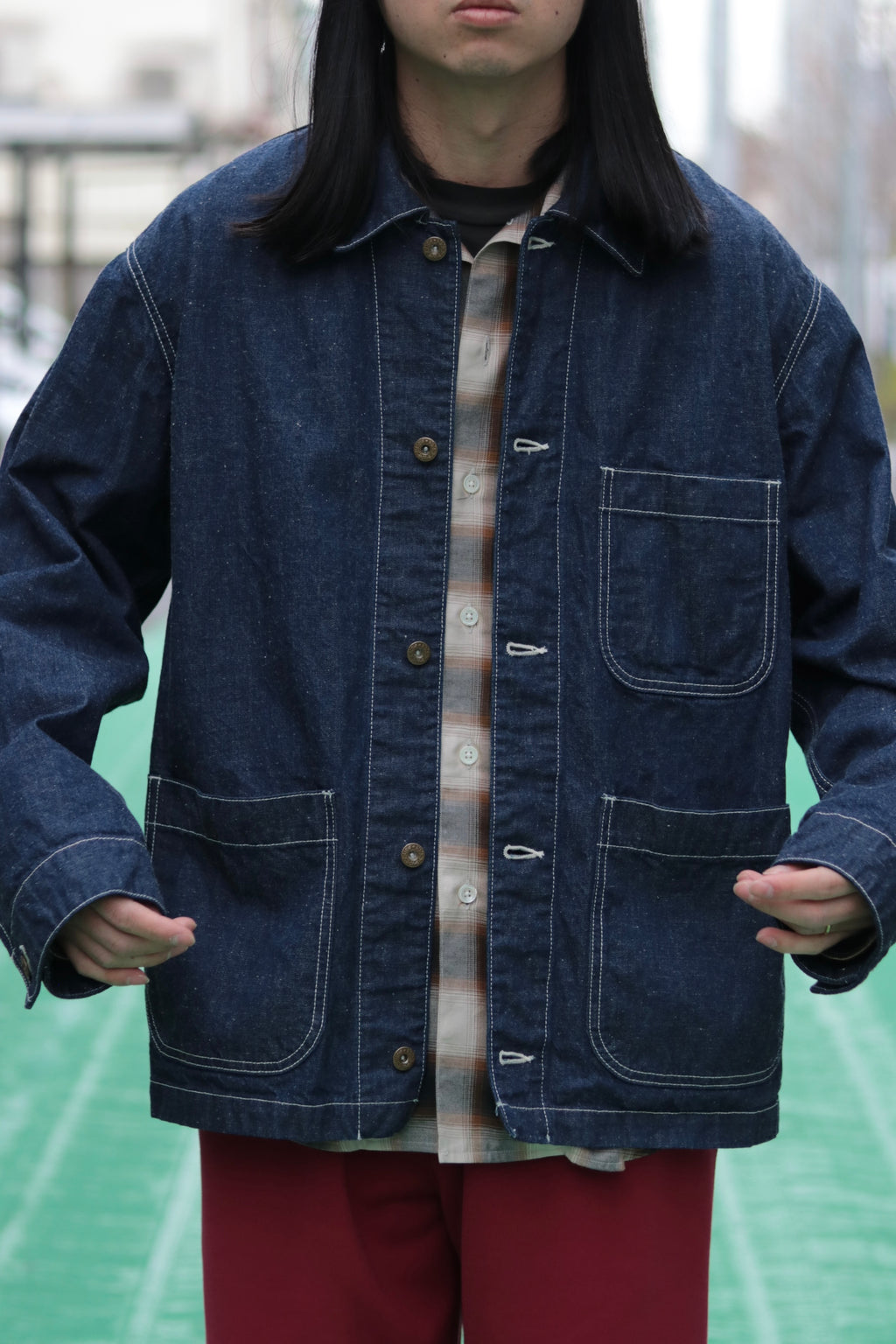 superNova. Coverall jacket - 9.5oz denim / One wash