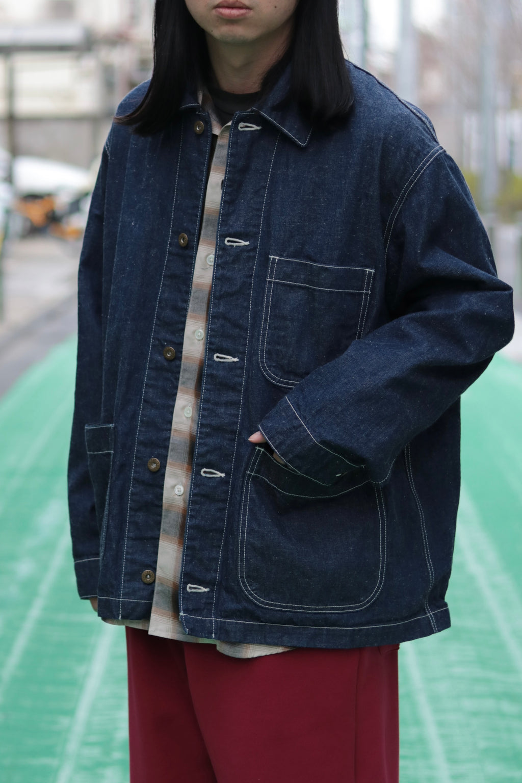 superNova. Coverall jacket - 9.5oz denim / One wash
