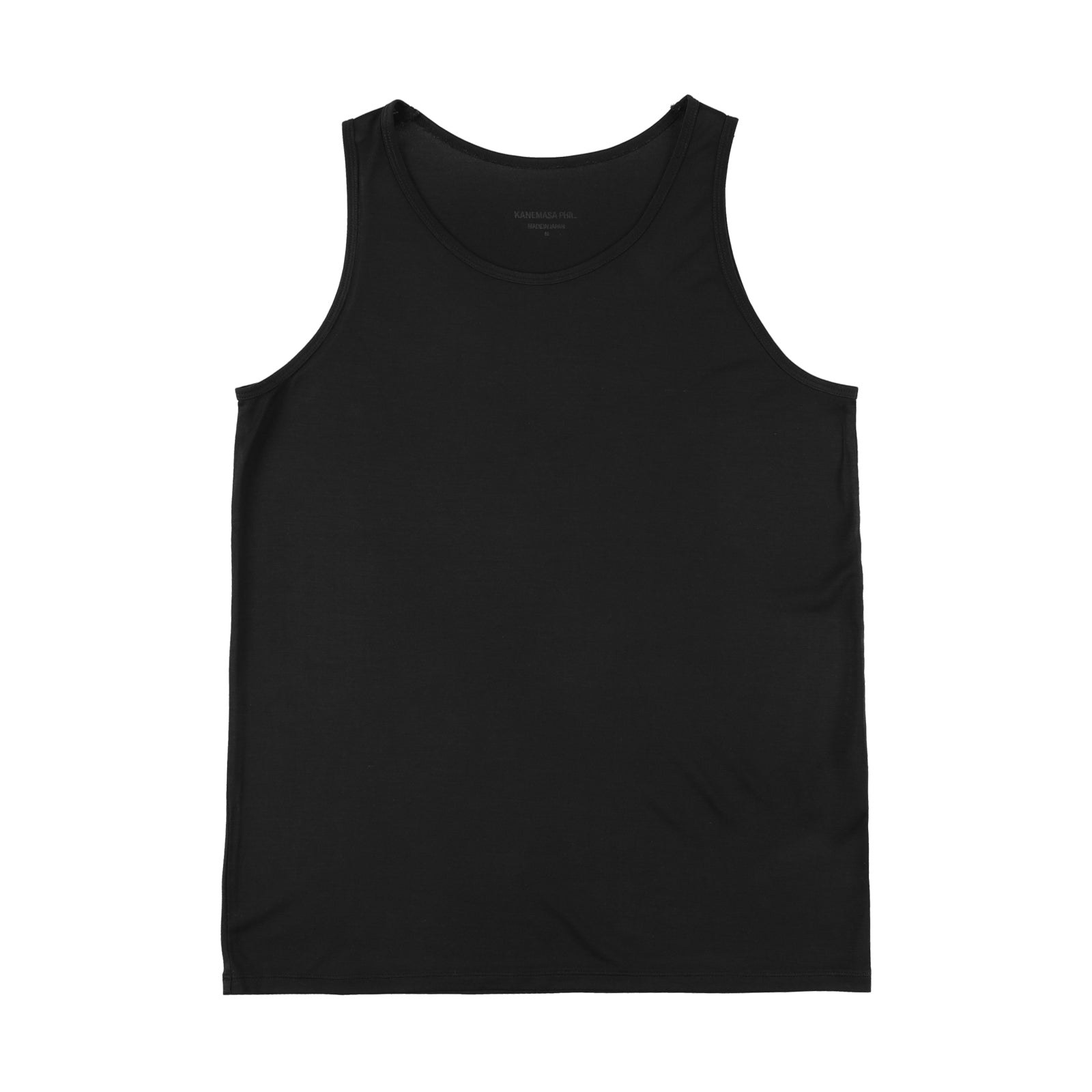 KANEMASA PHIL. 46G Cotton Thin Pack Tank/ BLACK