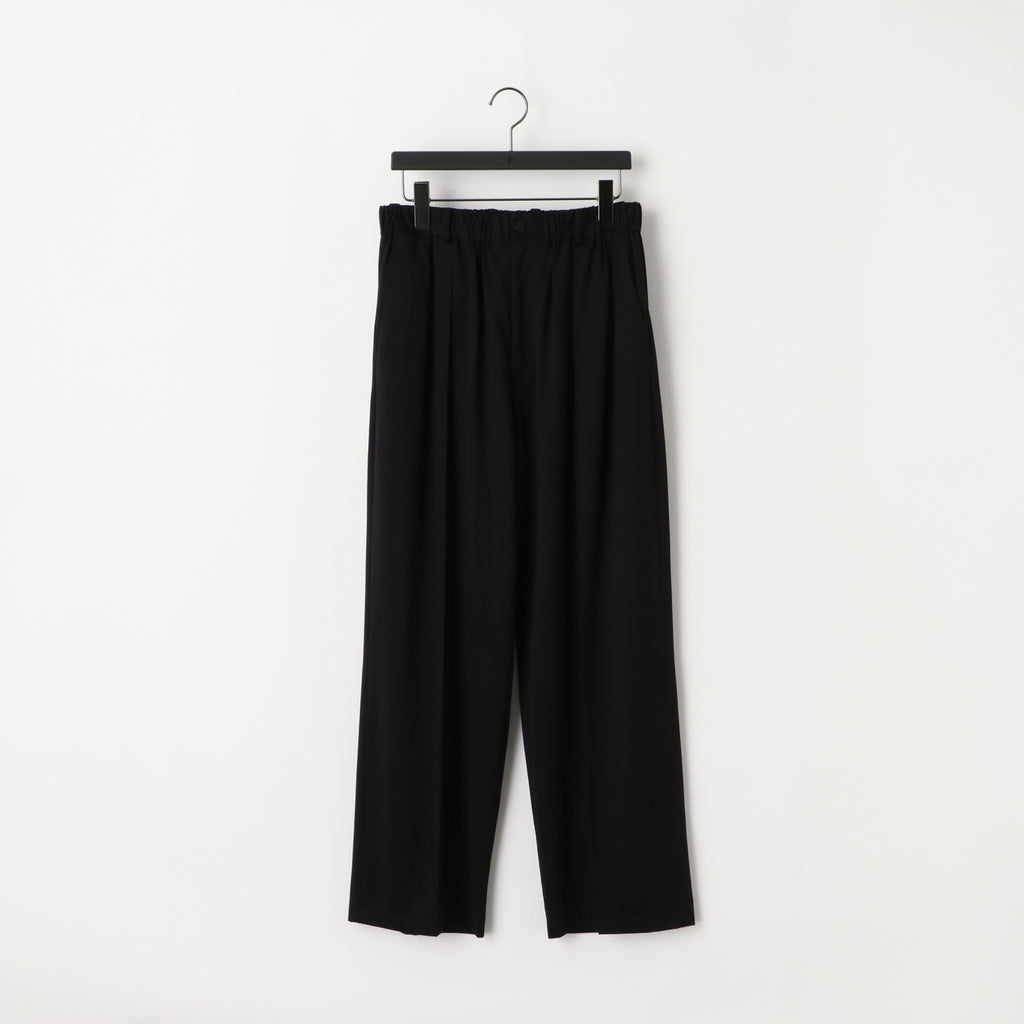 KANEMASA PHIL. 46G Tuck Easy Pants/ BLACK