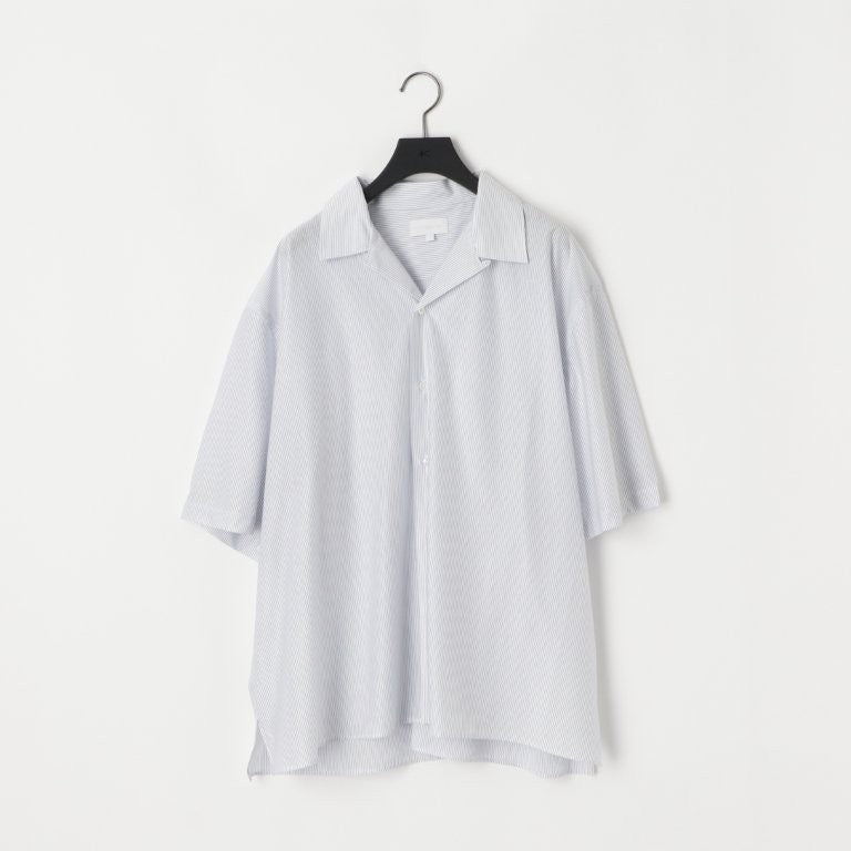 KANEMASA PHIL. 46G Stripe Ether Shirt/ WHITE BLUE