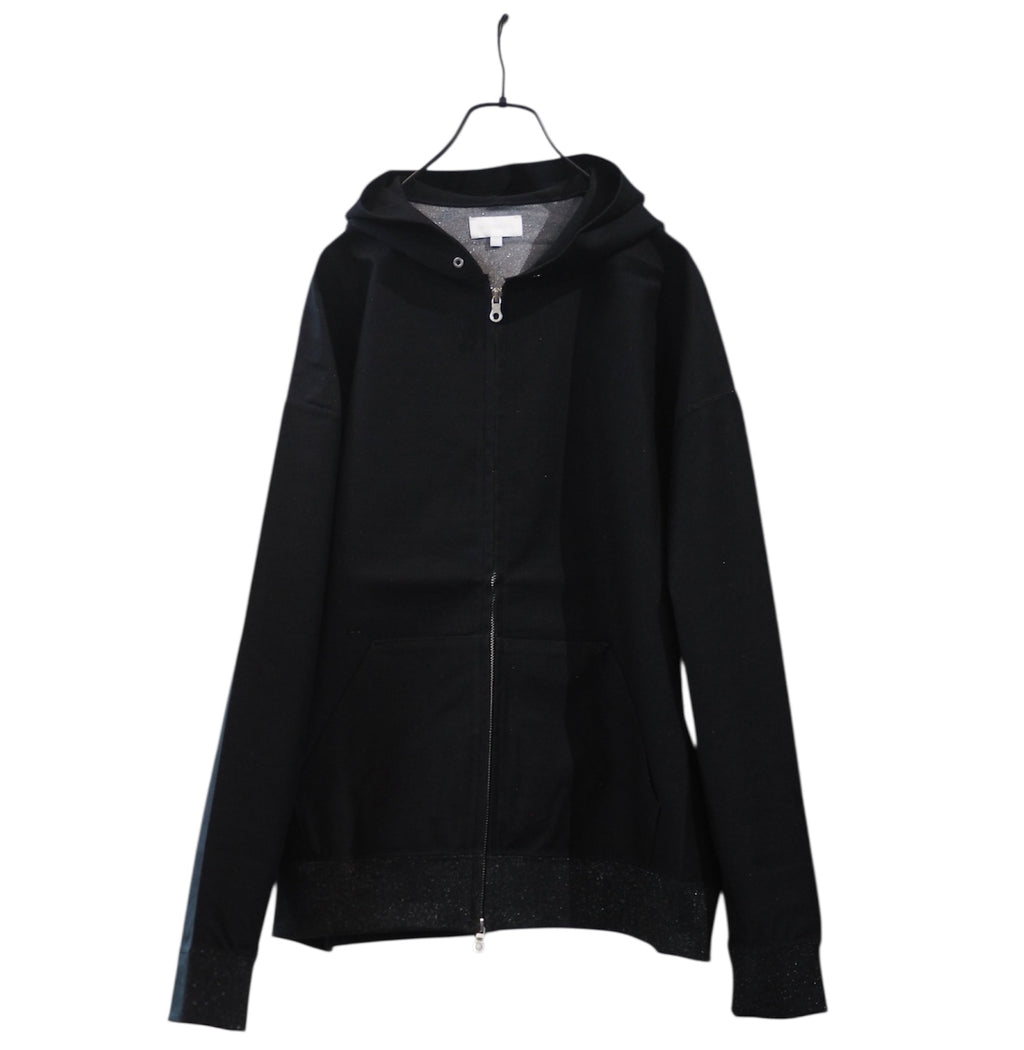 KANEMASA PHIL. 36G Glittery Zip Hoodie/ BLACK(Night Black)