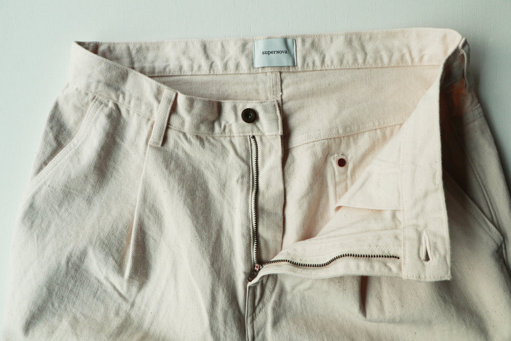 superNova. Wide selvedge jeans - One wash / Natural