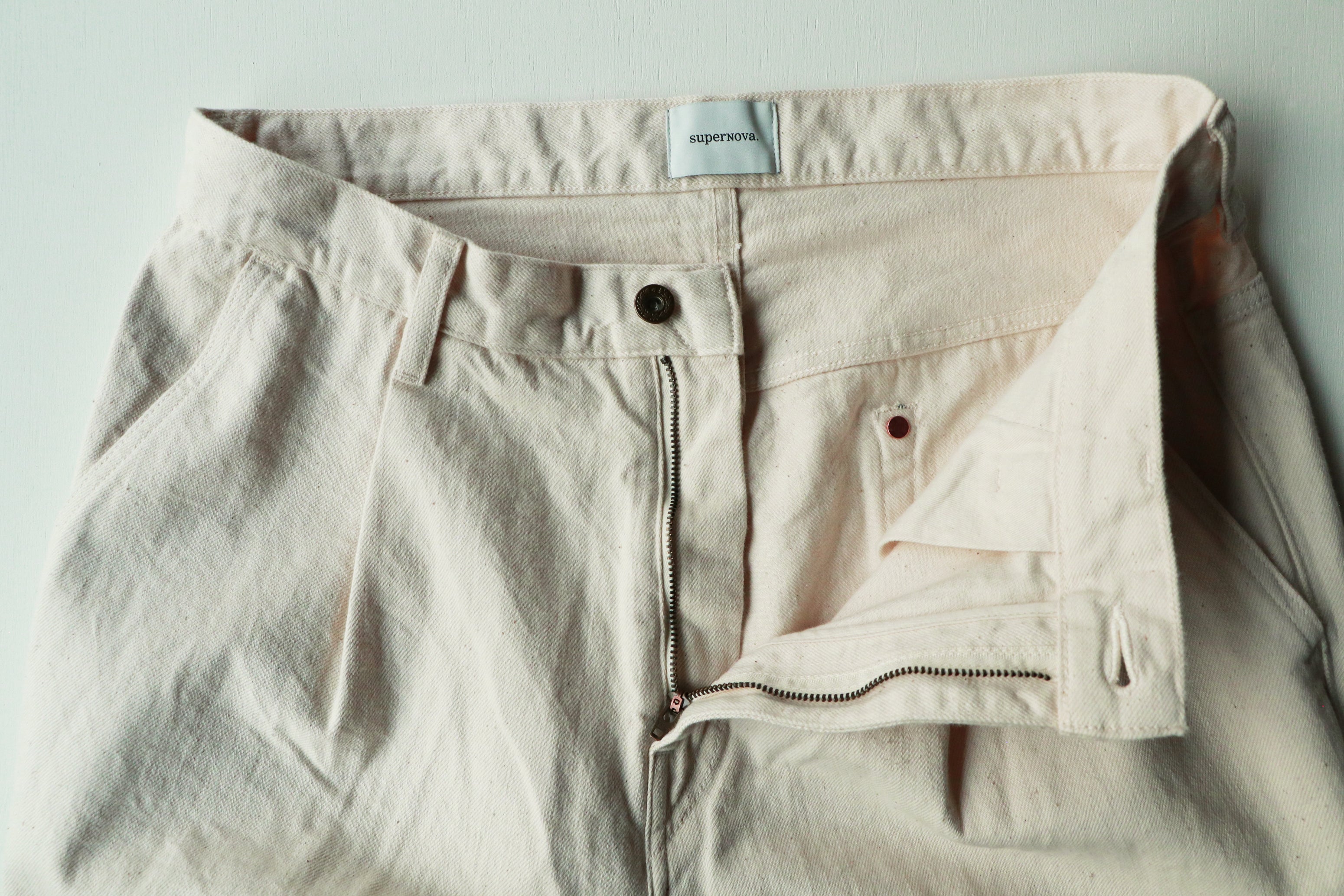 superNova. Wide selvedge jeans - One wash / Natural