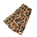 superNova. Jacquard boa stole / Beige flower camo