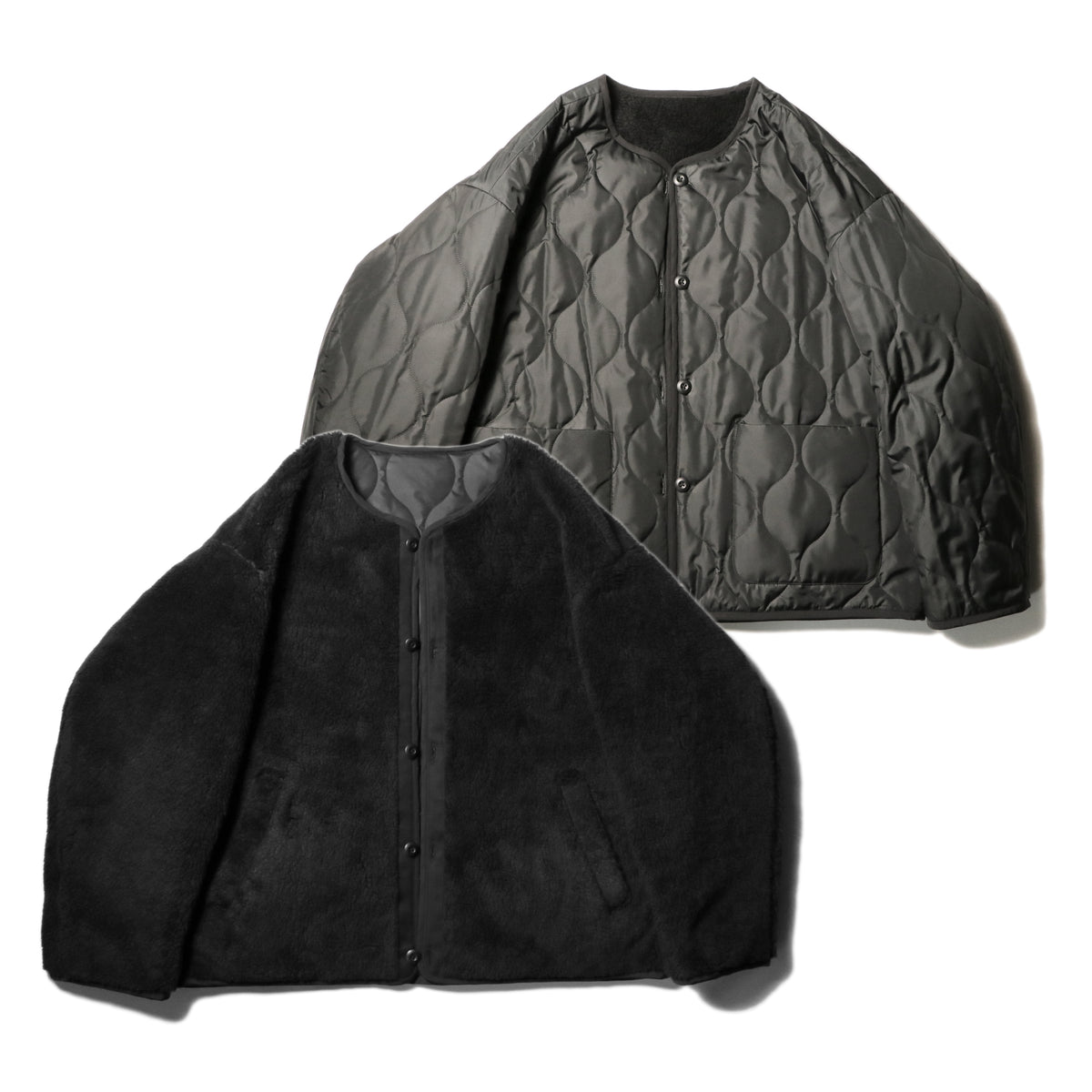 superNova. Reversible lining jacket - Retro Boa / Black
