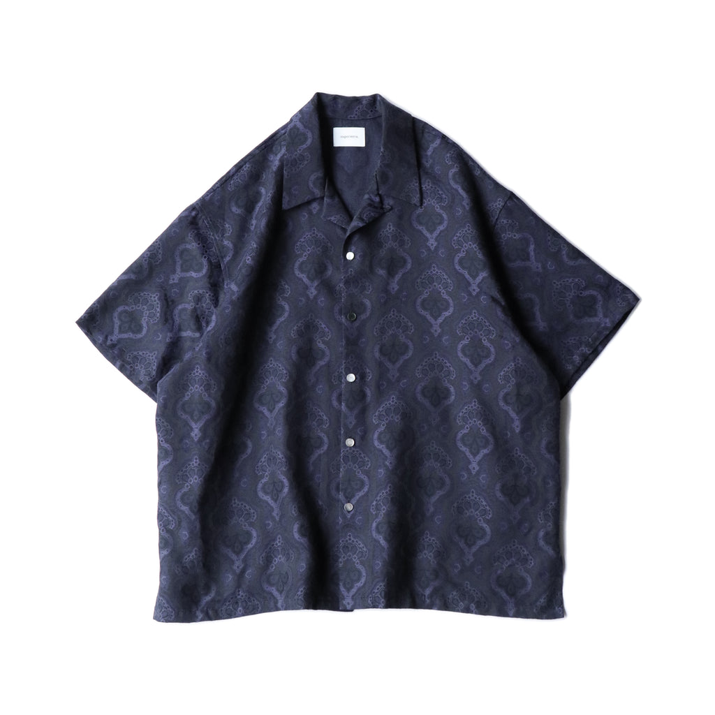 superNova. Aloha shirt - Damask jacquard / Purple