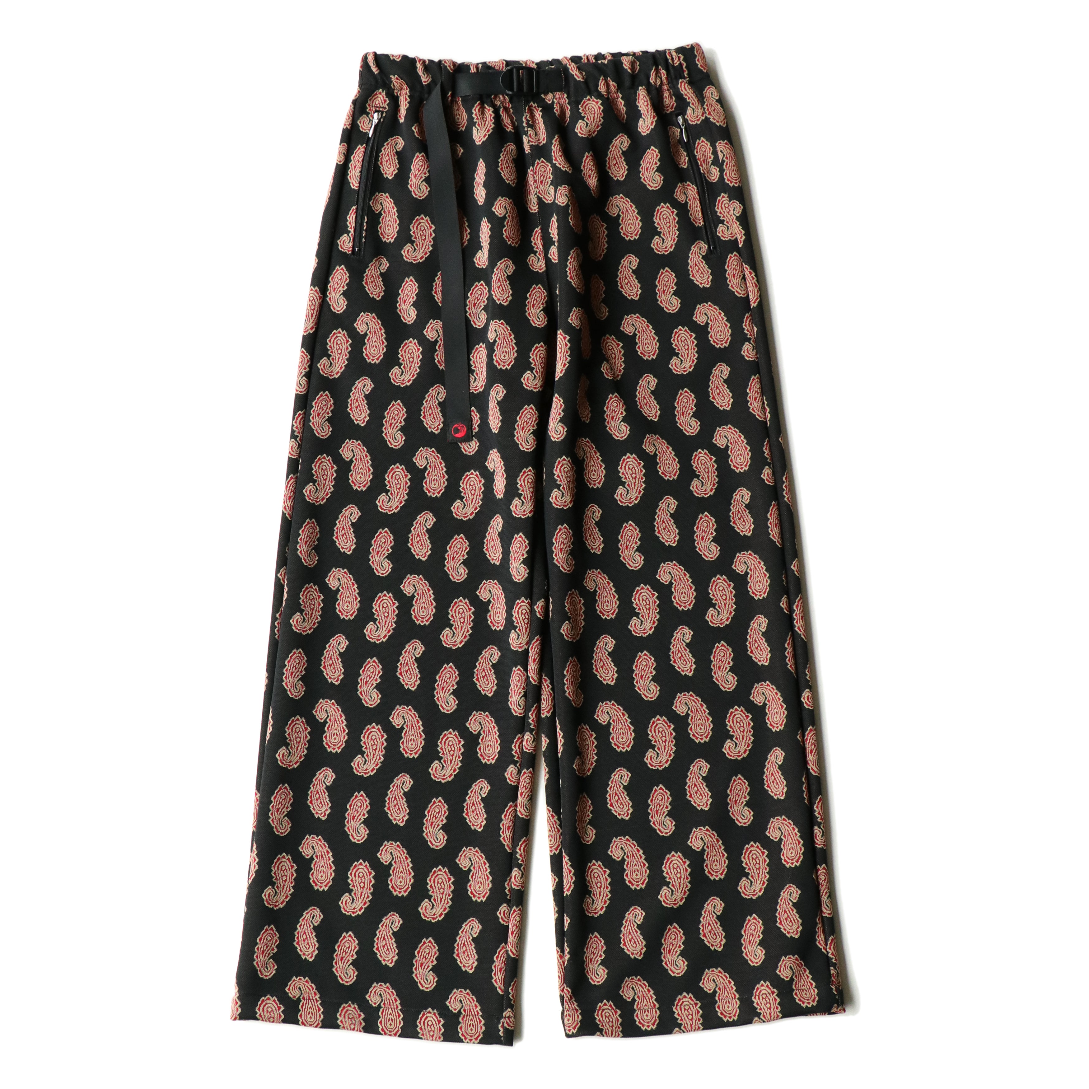superNova. Jersey track pants - Paisley Jacquard / Black