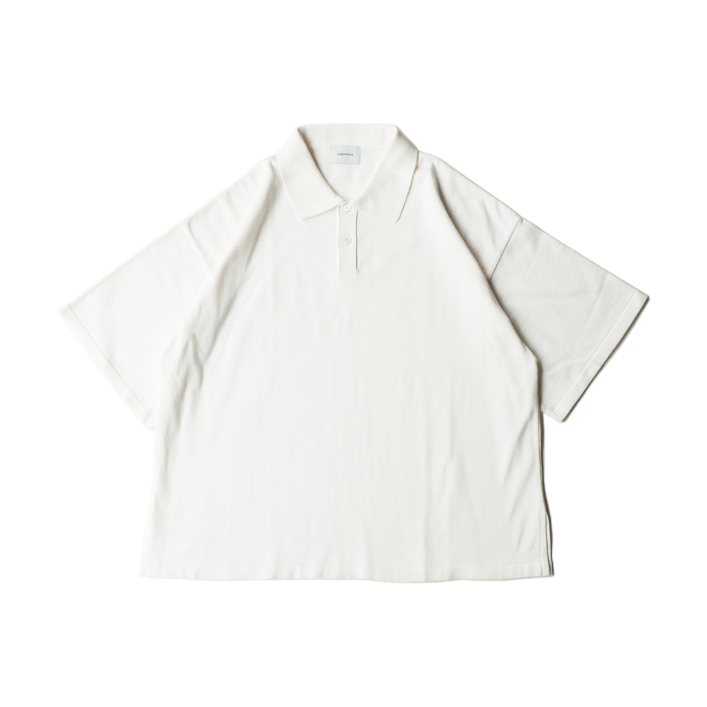 superNova. Big knit polo / White