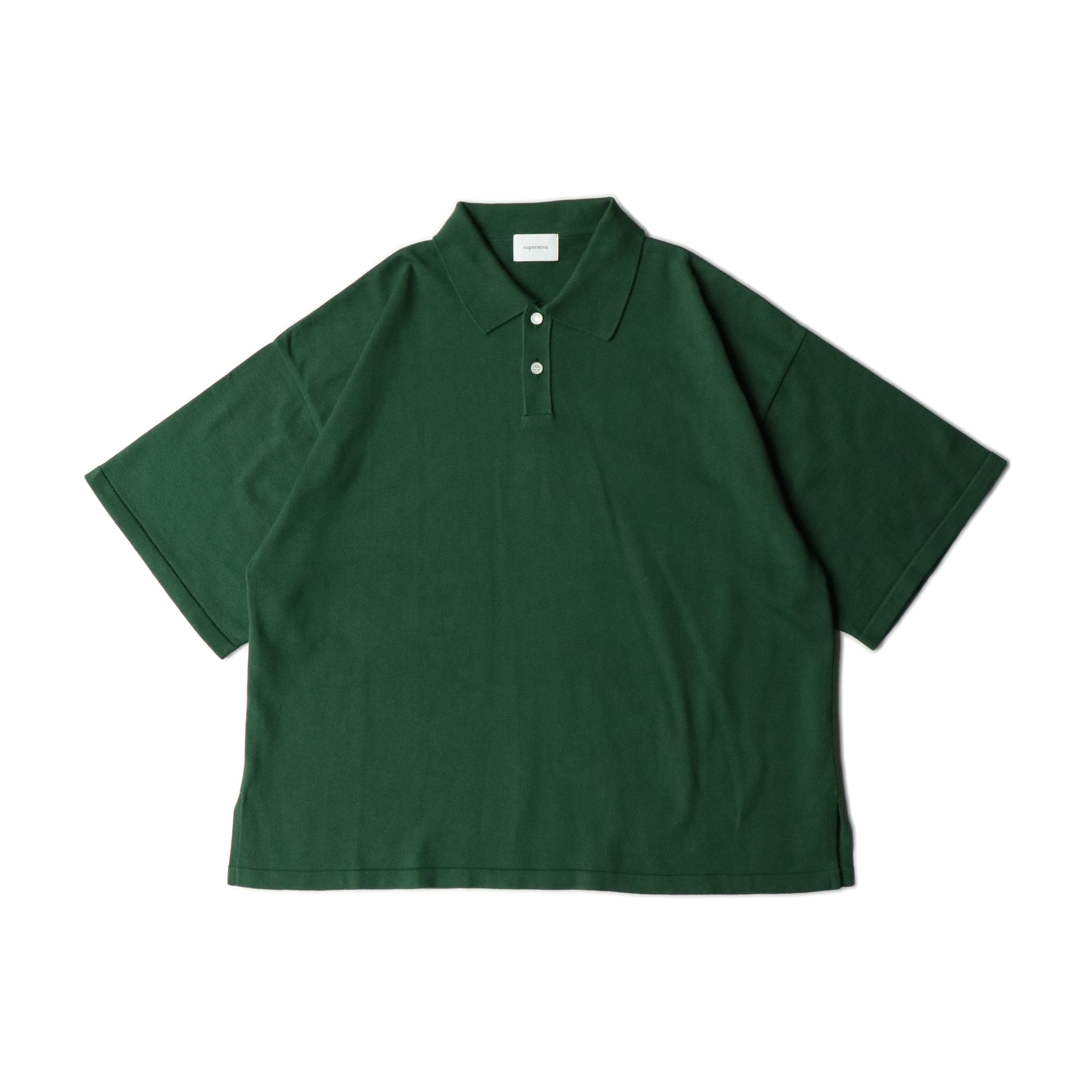 superNova. Big knit polo / Green