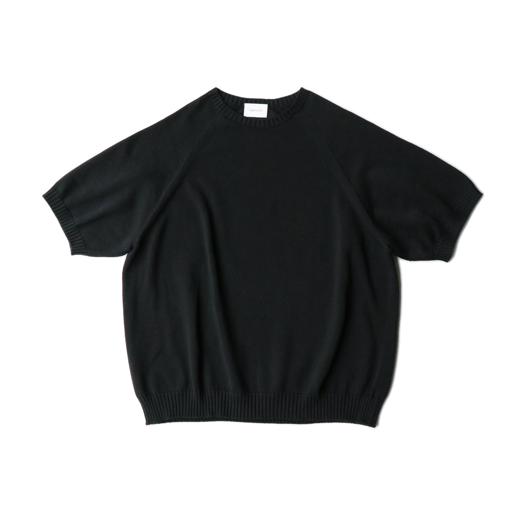 superNova.Wholegarment big knit tee / Black