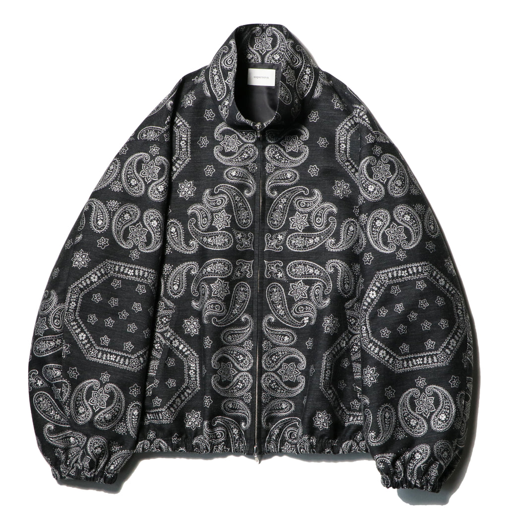 superNova. Track jacket - Bandana jacquard / Black