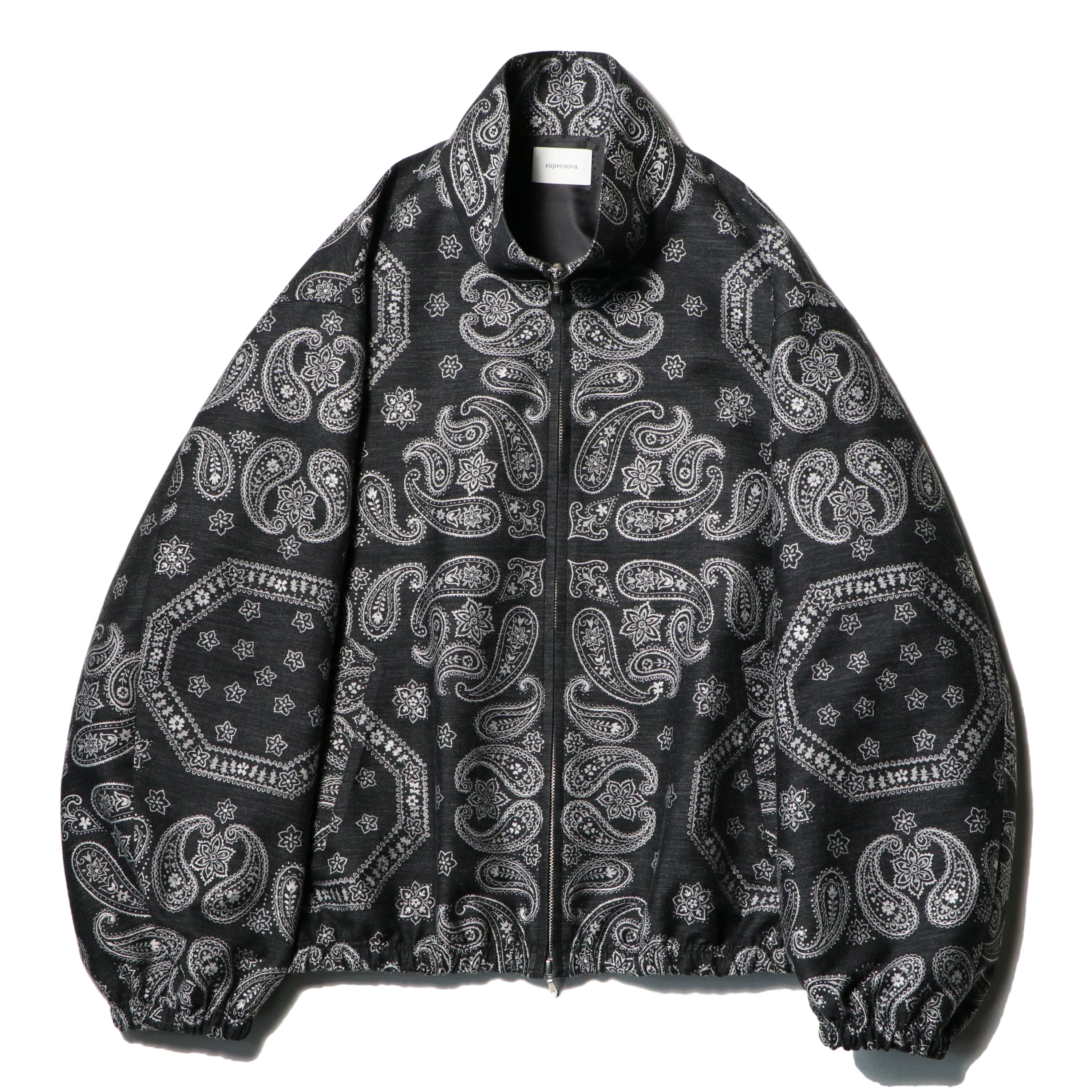 superNova. Track jacket - Bandana jacquard / Black