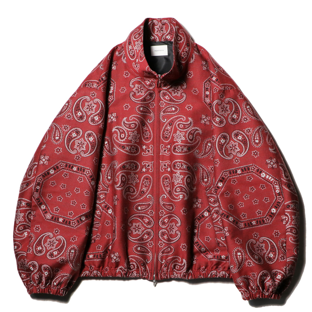 superNova. Track jacket - Bandana jacquard / Red