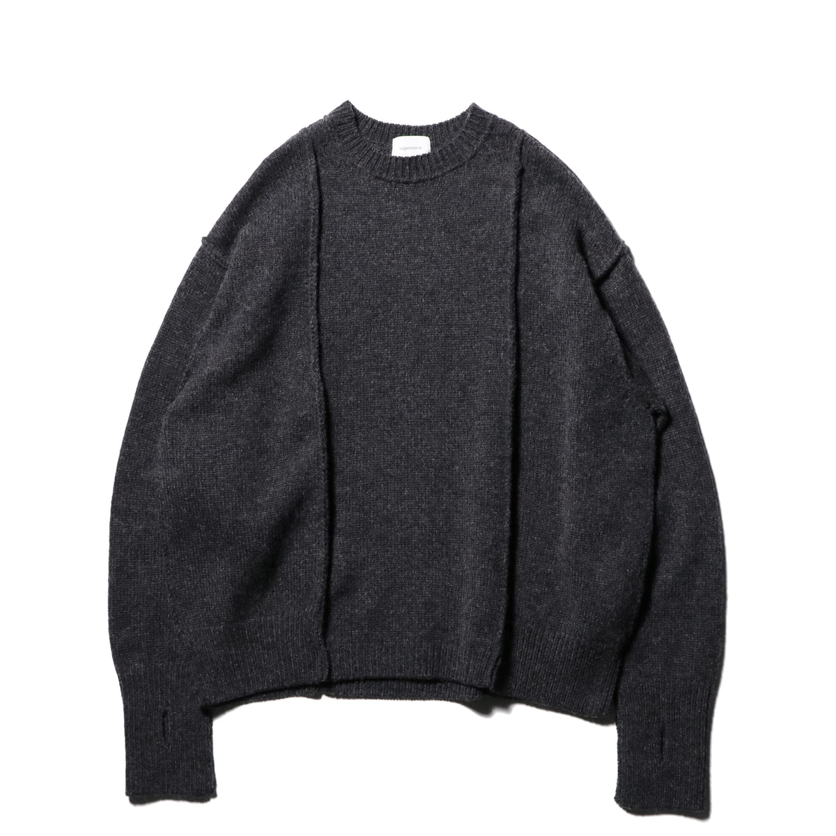 superNova. Moebius knit sweater / Charcoal