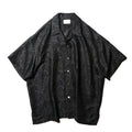 superNova. Aloha shirt - Paisley jacquard - Black x Navy