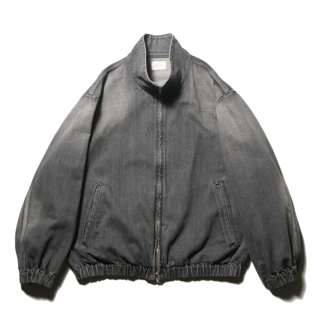superNova. Denim track jacket - Old vintage wash / Mid black
