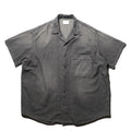 superNova. Big open collar S/S shirt - Old vintage wash/Mid black