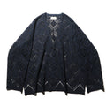 superNova. V neck cardigan - Diamond raschel lace / Navy