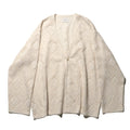 superNova. V neck cardigan - Diamond raschel lace / Natural