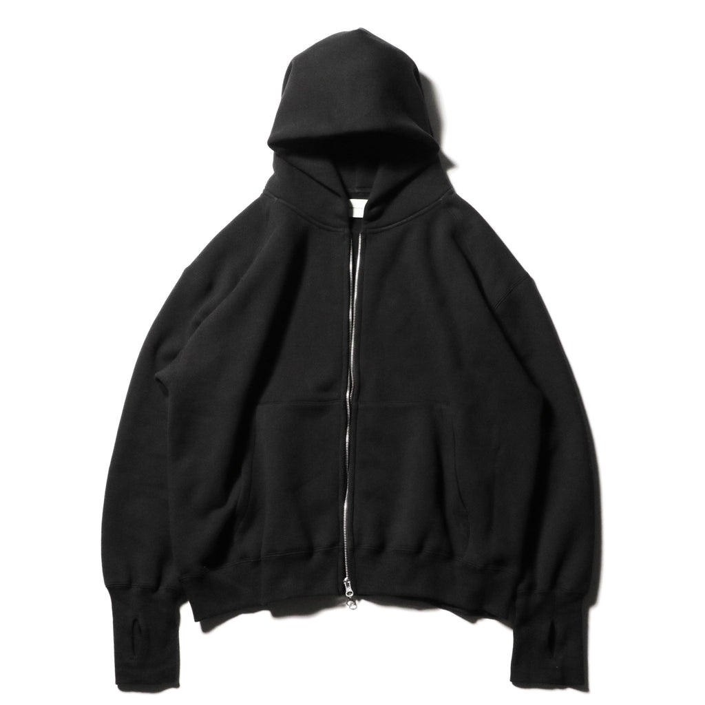 superNova. Oversized Jacquard Sweat Zip Hoodie / Black