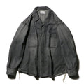 superNova. Denim big shirt - Old vintage wash / Mid black