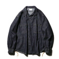 superNova. Denim big shirt - One wash  / Indigo