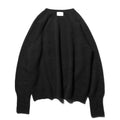10月中発送予定 superNova. Wholegarment knit sweater - Wool & cashmere & silk / Black