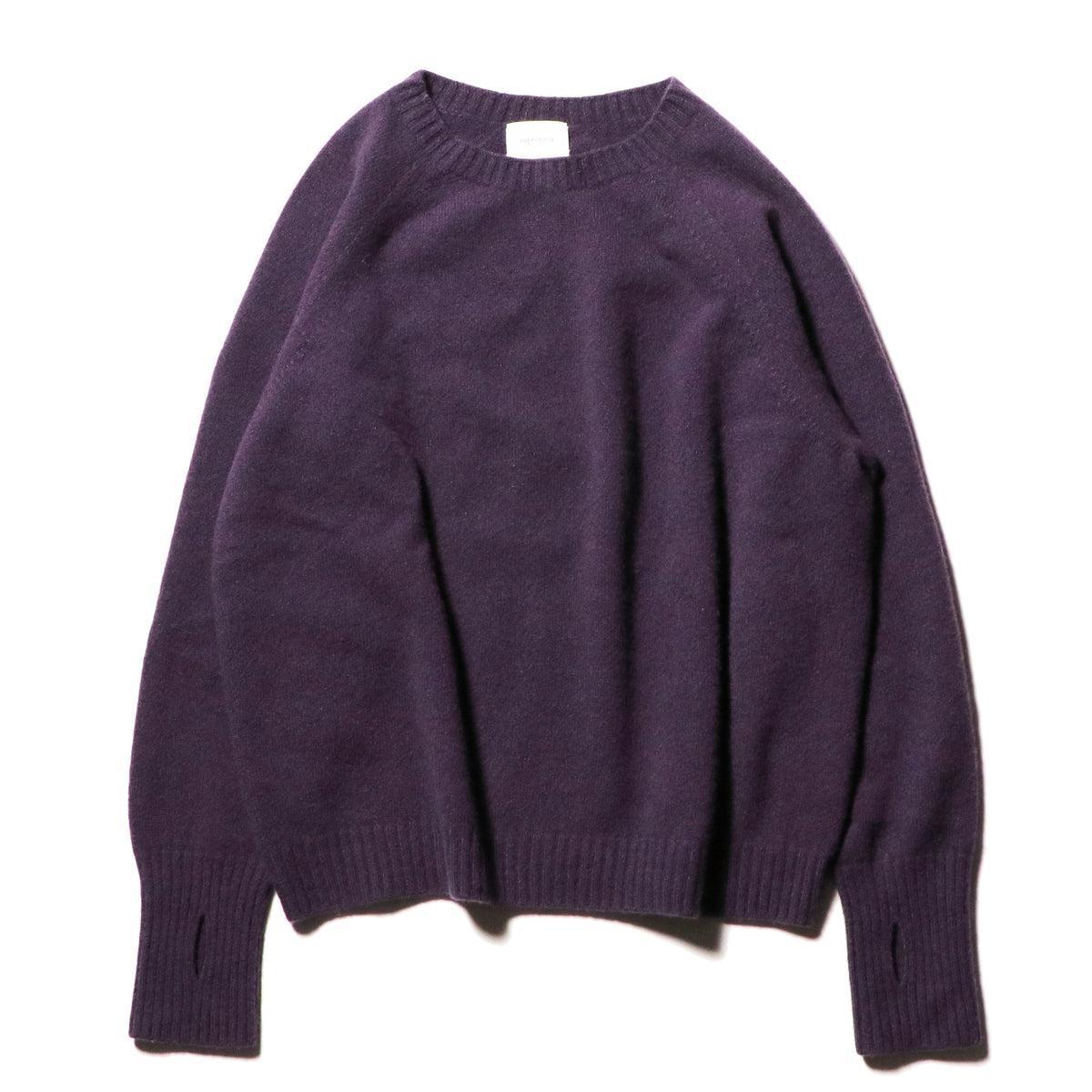 superNova. Wholegarment knit sweater - Wool & cashmere & silk / Purple