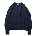 10月中発送予定 superNova. Wholegarment knit sweater - Wool & cashmere & silk / Navy