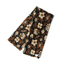 superNova. Jacquard boa stole / Black flower camo