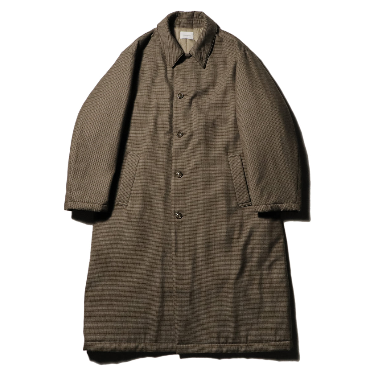 superNova. Quilted lining bal collar coat - Gun club check / Brown