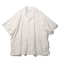 superNova. Aloha shirt - Big flowers embroidery / White