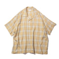 superNova. Aloha shirt - Ombre check / Yellow×Natural