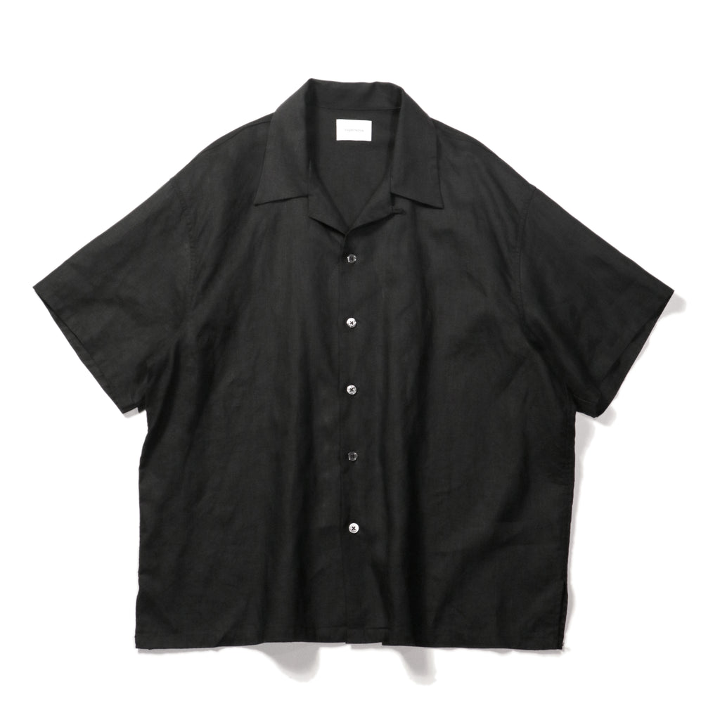 superNova. Aloha shirt - Linen / Black