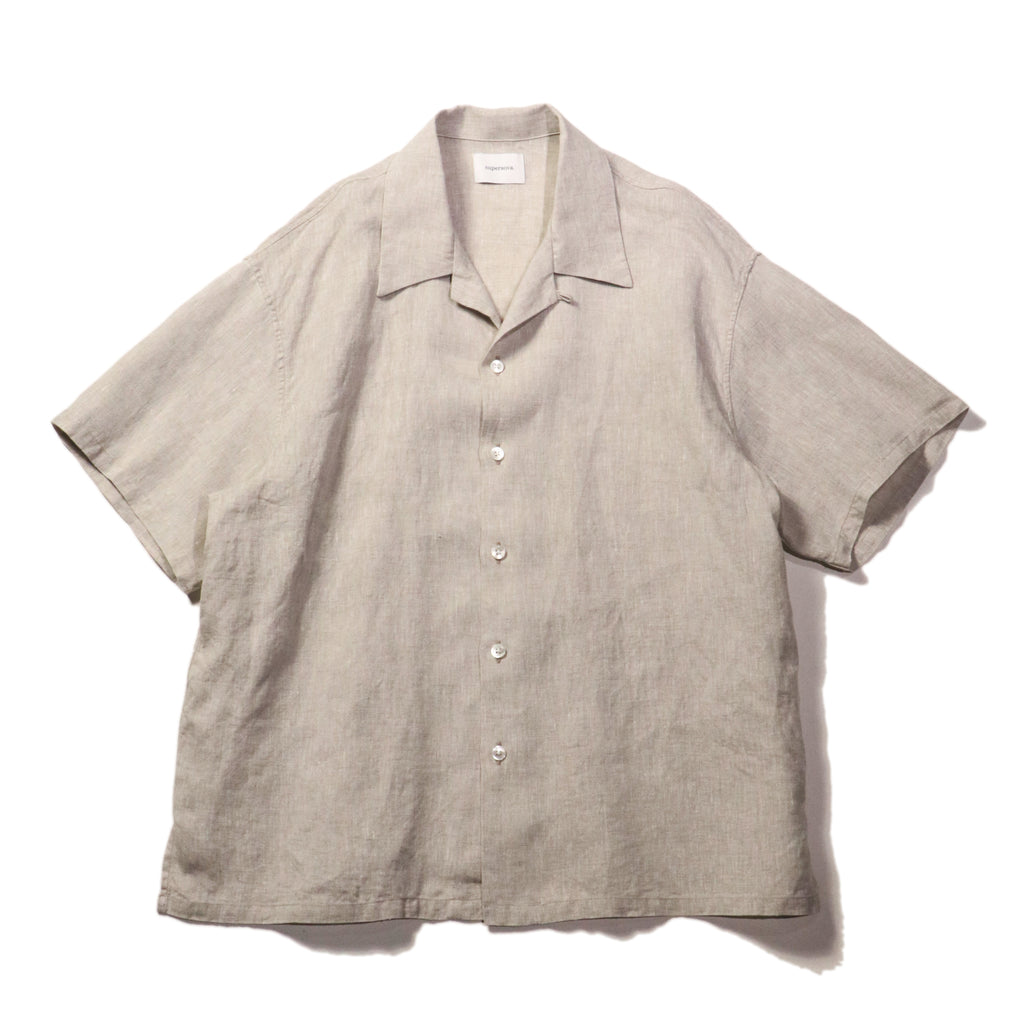 superNova. Aloha shirt - Linen / Natural