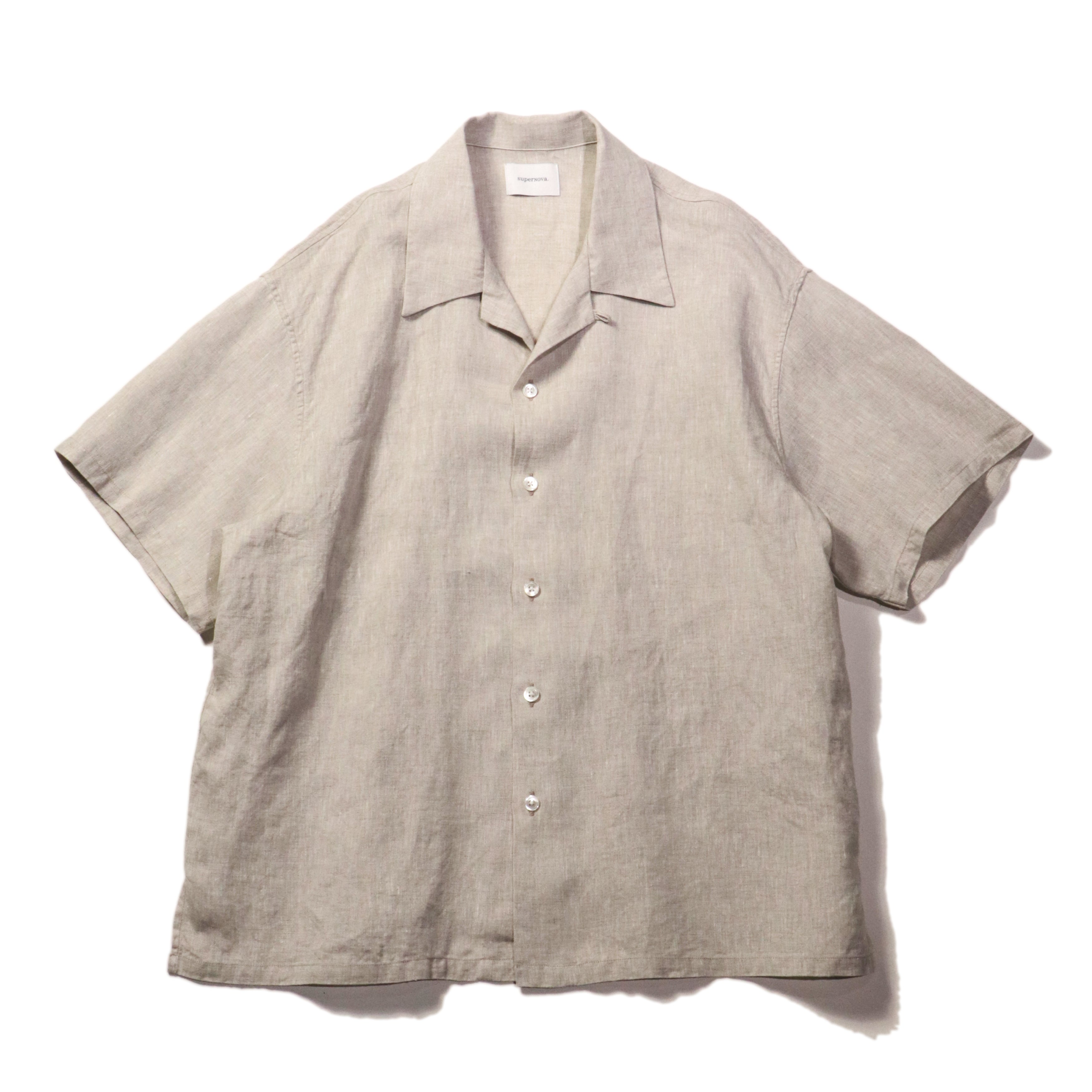 superNova. Aloha shirt - Linen / Natural