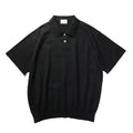 superNova. Knit polo - Cotton linen / Black