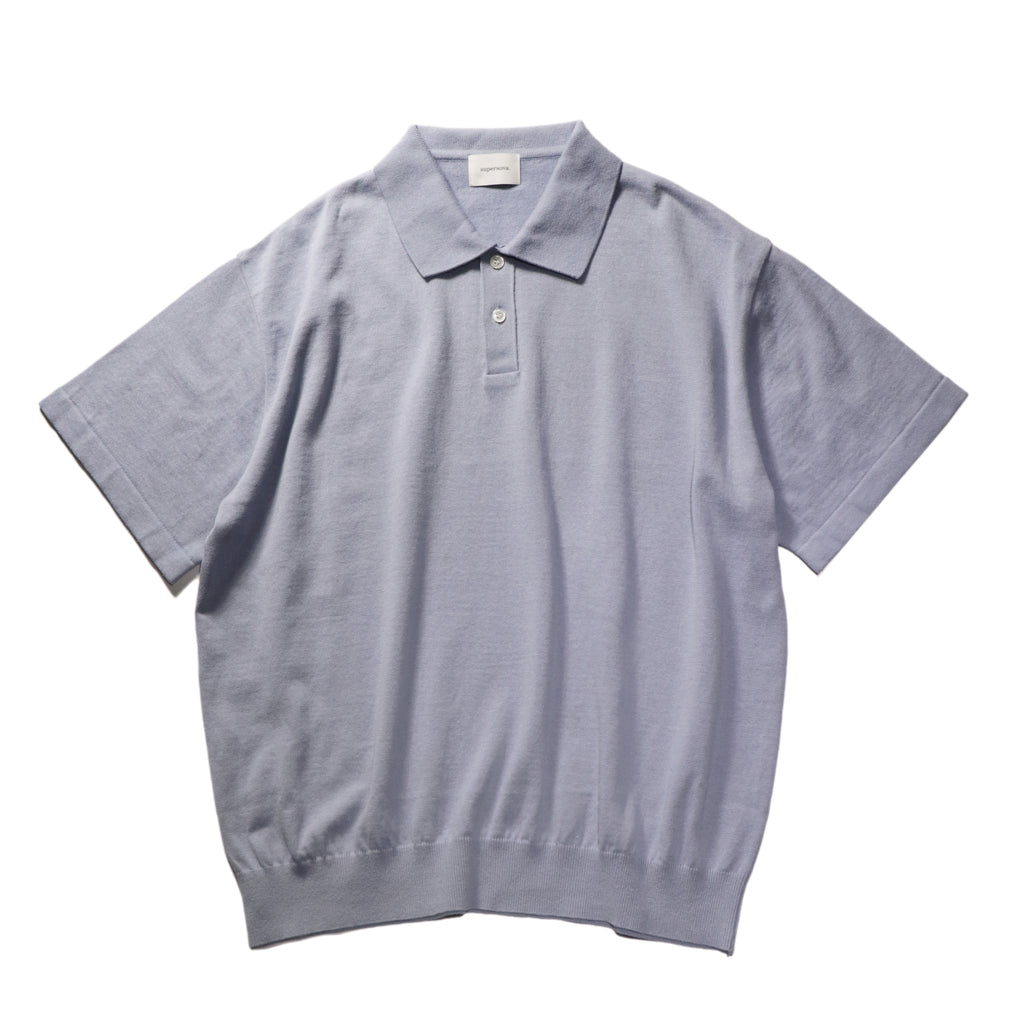 superNova. Knit polo - Cotton linen / Lavender