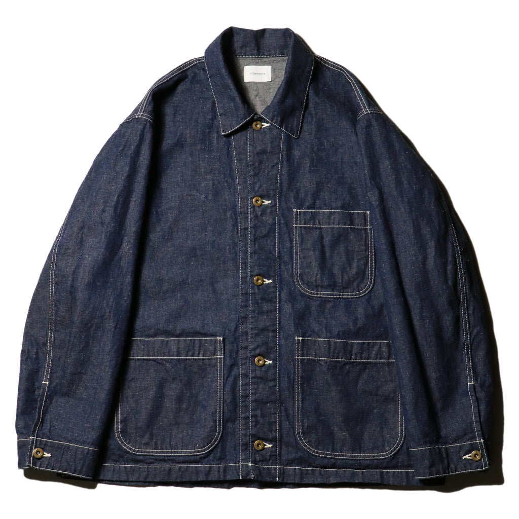 superNova. Coverall jacket - 9.5oz denim / One wash