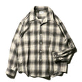 9月中発送予定 superNova. Ombre Check Flannel Shirt / Natural×Brown