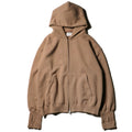 superNova. Oversized Jacquard Sweat Zip Hoodie / Mocha