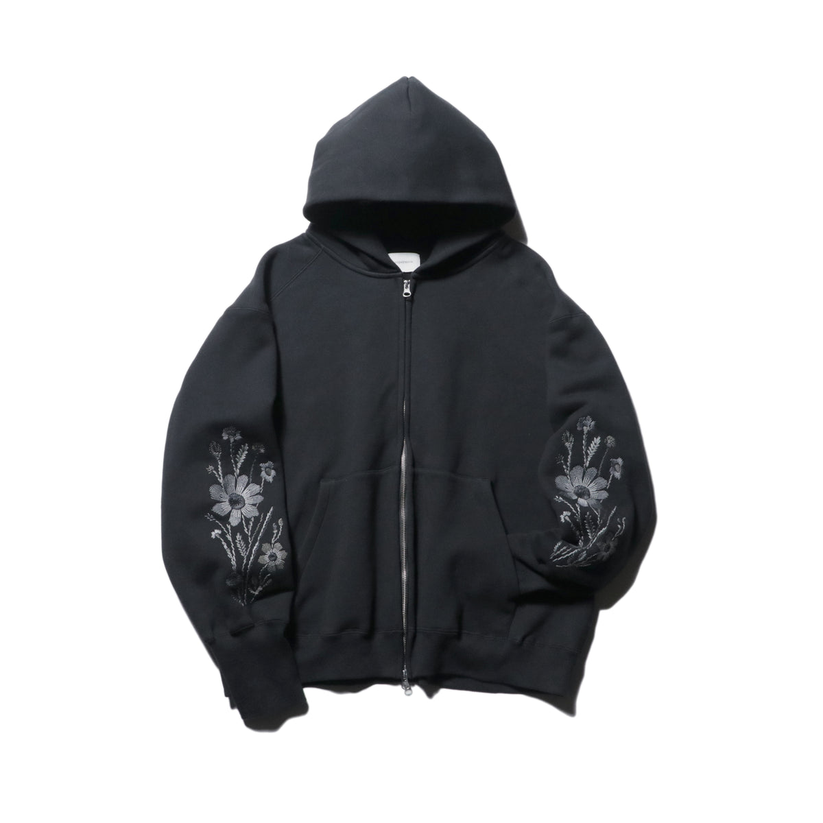【sizeS LAST1】superNova. EX. Embroidered Oversized Jacquard Sweat Zip Hoodie / Black
